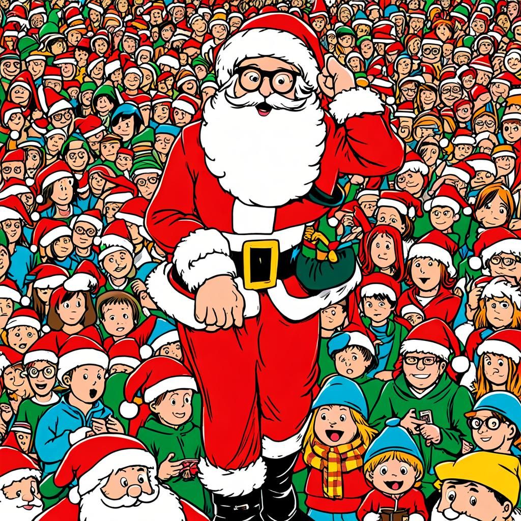 where is waldo world with santa