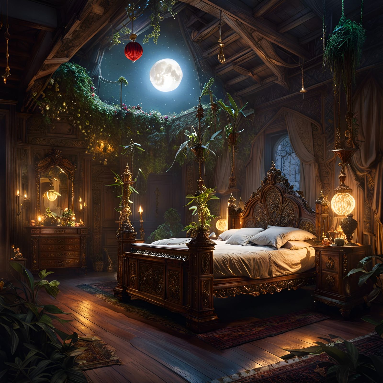 My dream bedroom - AI Generated Artwork - NightCafe Creator