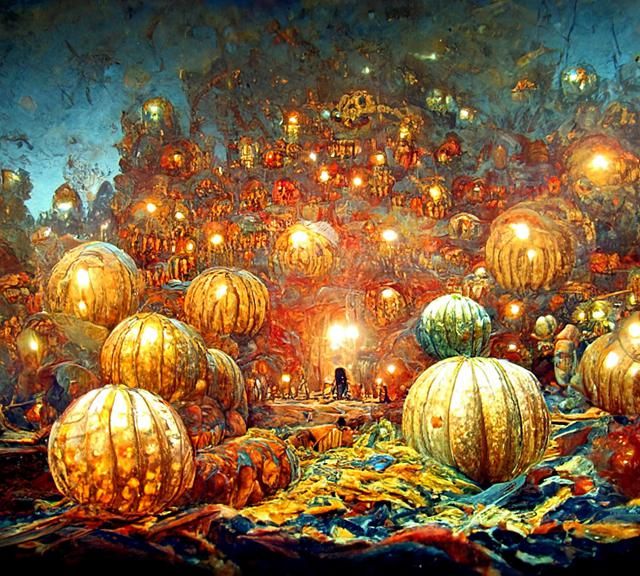 Floating Pumpkins