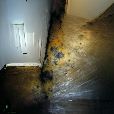 dark hallway surrounded by mold