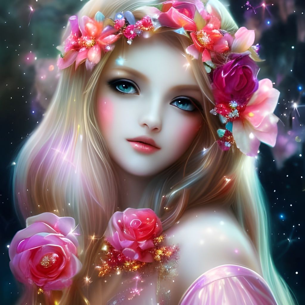 sweet sparkling fantasy beauty - AI Generated Artwork - NightCafe Creator