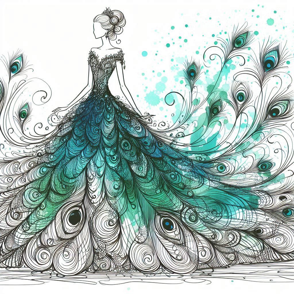 Peacock Dress