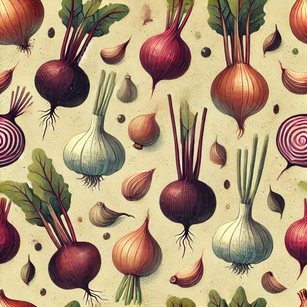 Onions, Beets, and Garlic 2