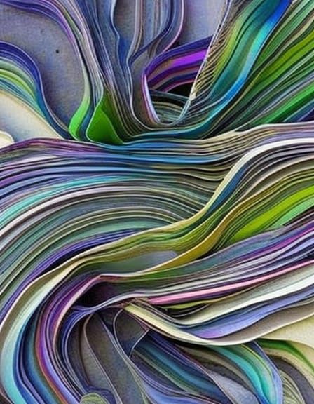 recycled paper sculpture