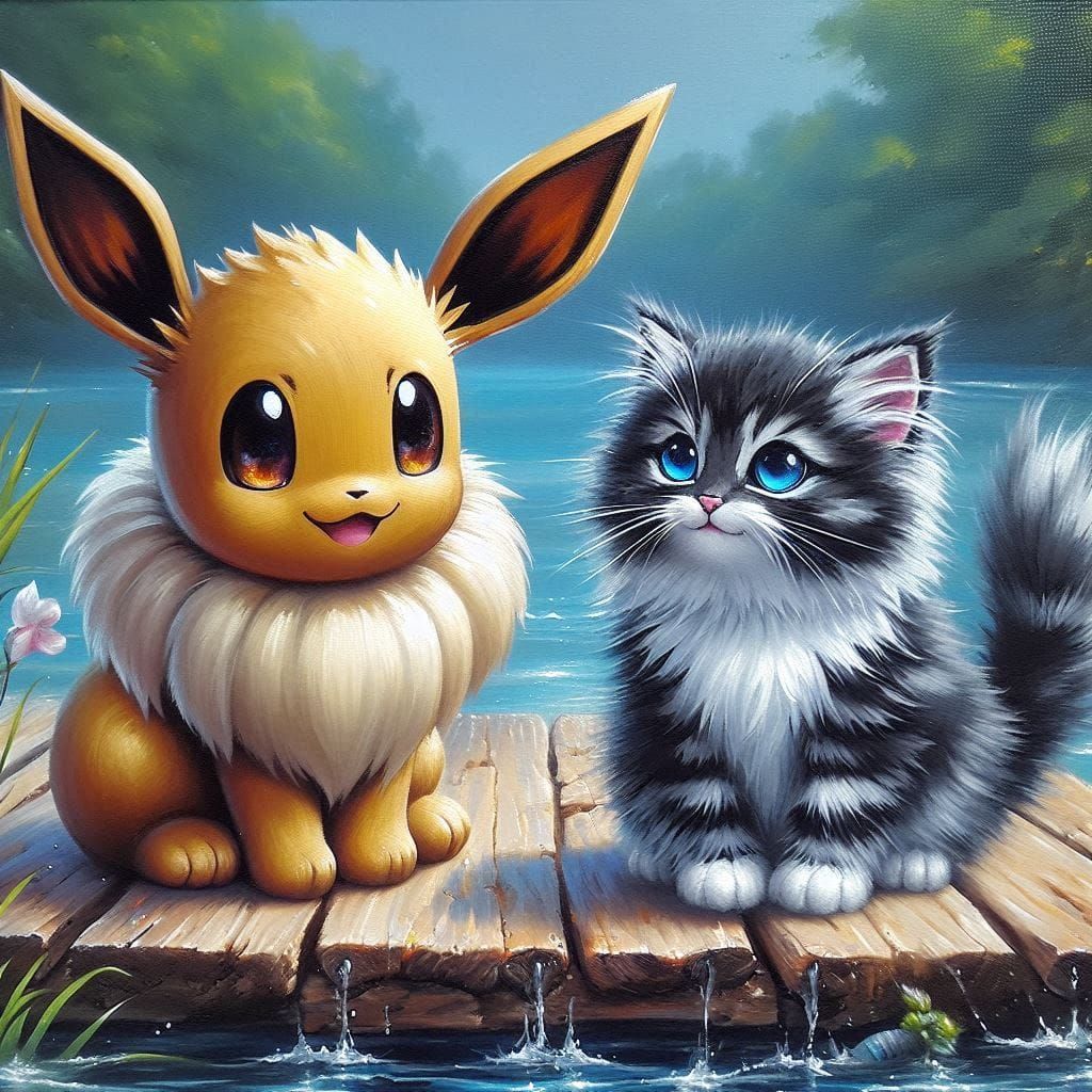 Flurries meets his idol Evee