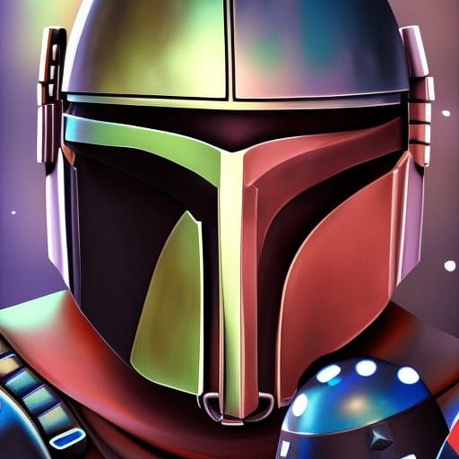 The Mandolorian at a birthday party - AI Generated Artwork - NightCafe ...