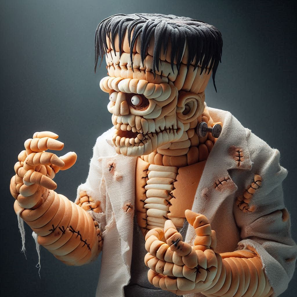 Frankenstein - Bread Art