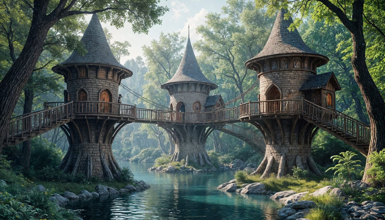 treehouses by the water  by @Davy Jay