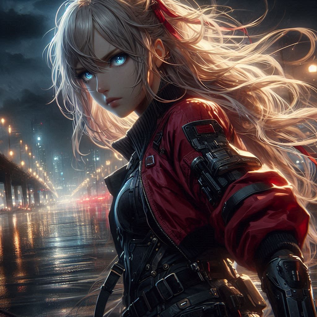 Beautiful anime woman