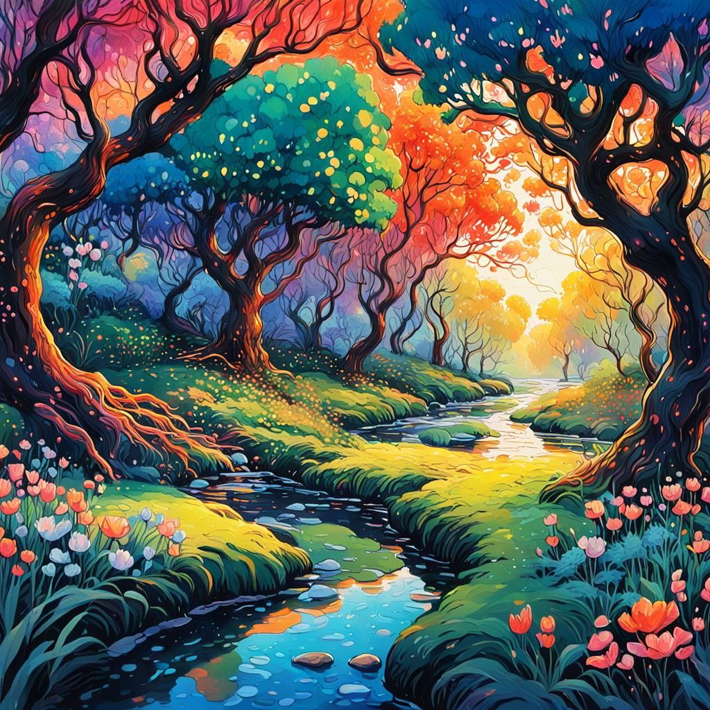 Enchanted Spring  by @Artdoddler 
