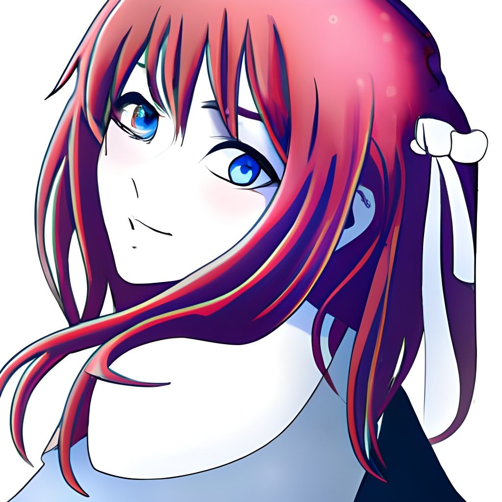 Pretty Red-Headed Anime Lady looking over her shoulder at you - AI  Generated Artwork - NightCafe Creator