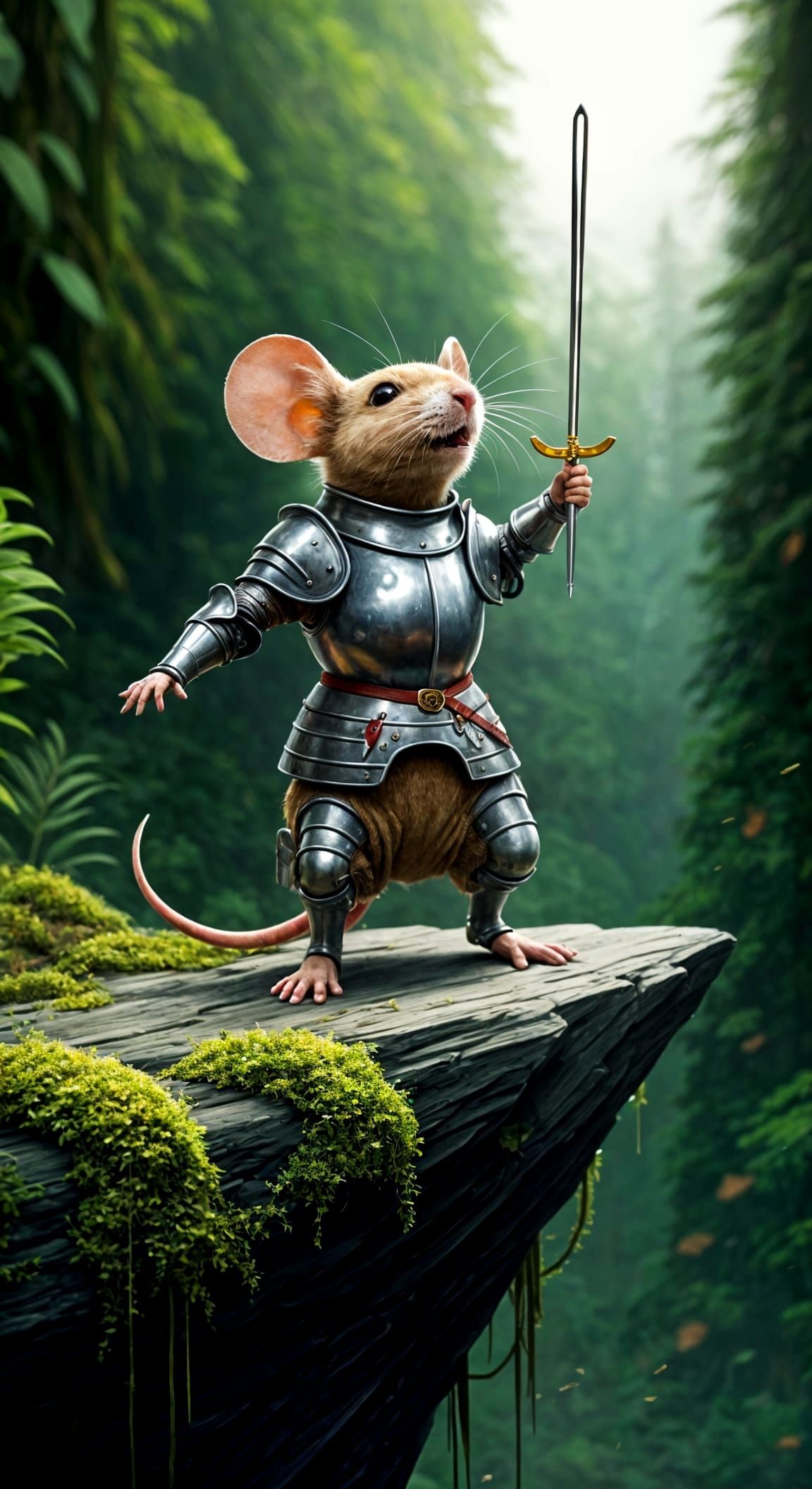 Behold! The Nibbling Knight! ⚔🐁  by @dizzy