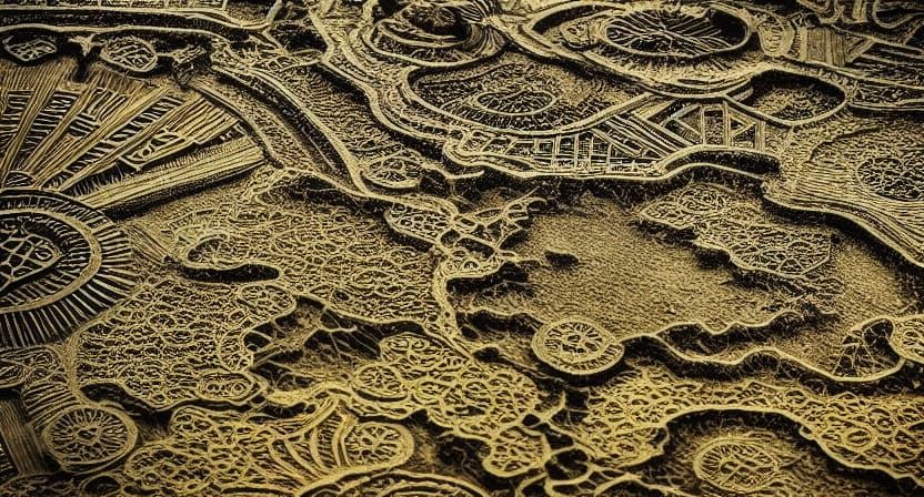 intricate details landscape
