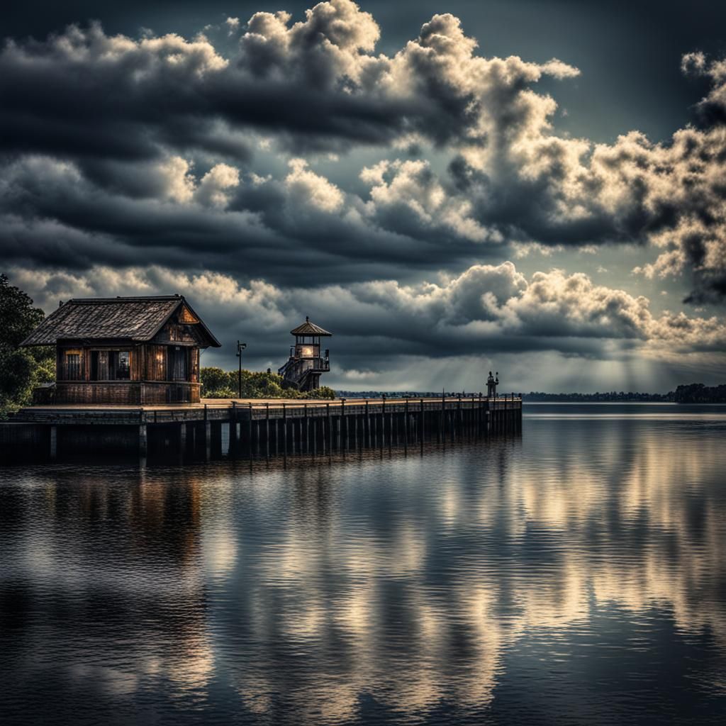 Well, sometimes I go out by myself And I look across the water AI