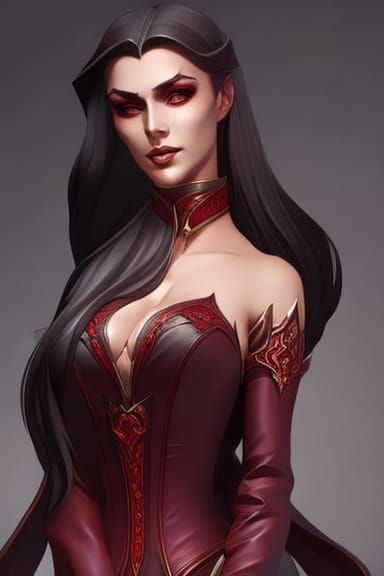 Enticing Modern Vamp  by @Chikiwi