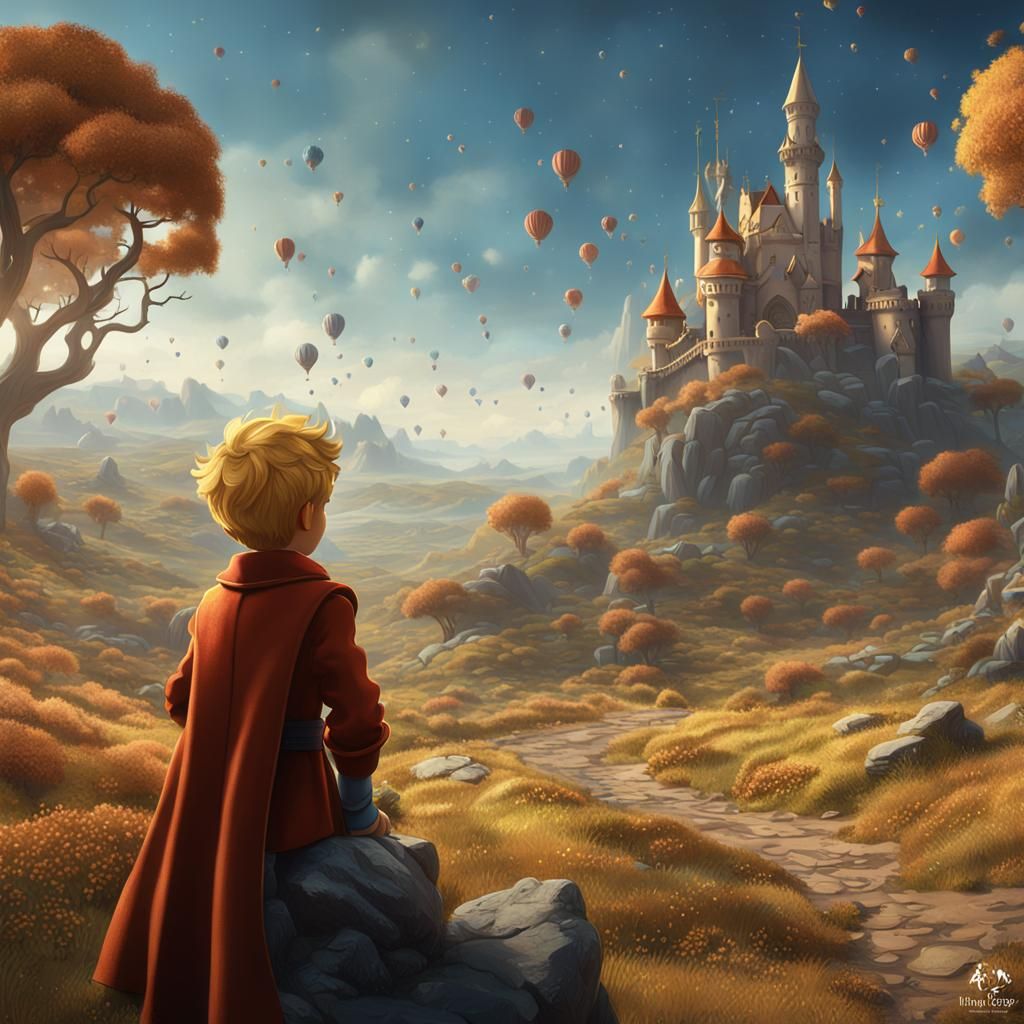 little prince by Antoine de Saint-Exupéry  by @Maly