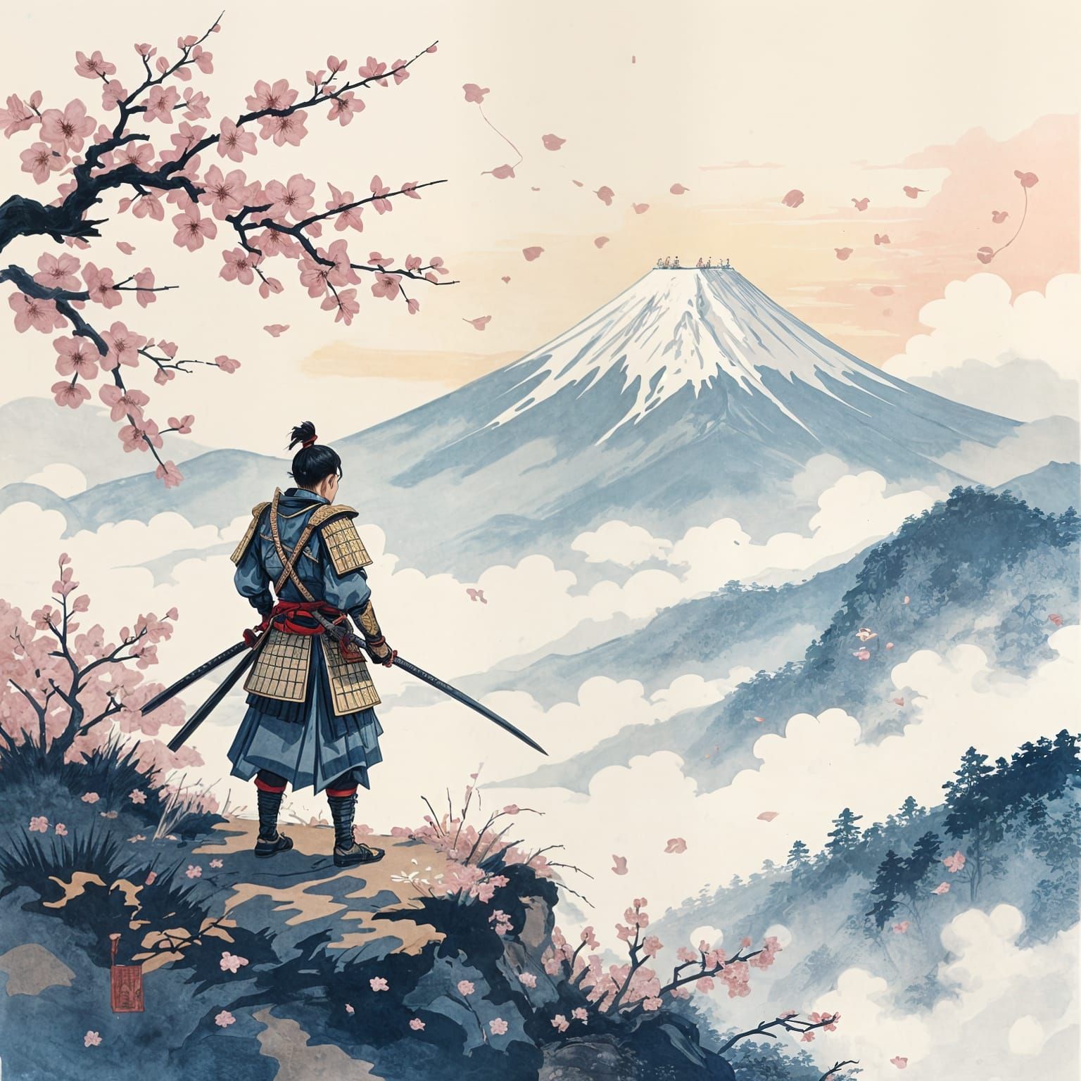 A lone samurai