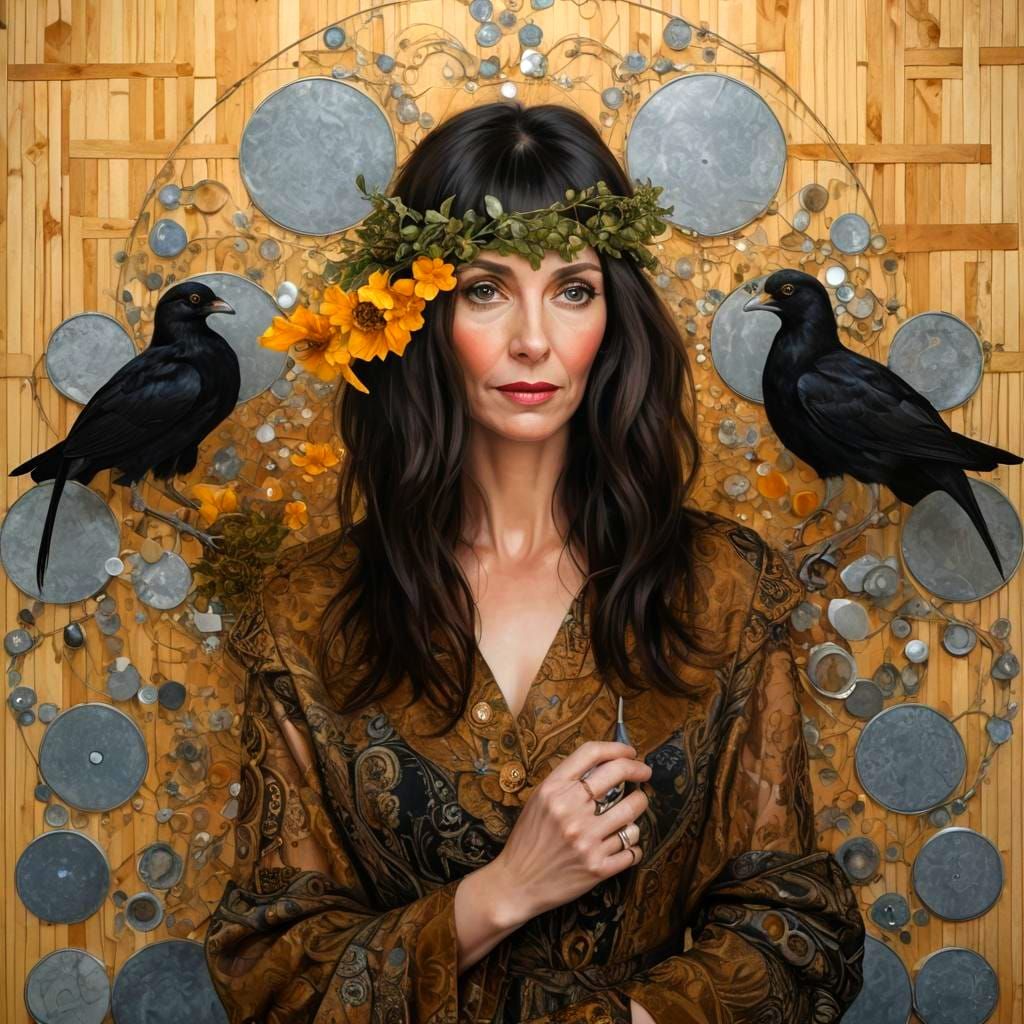 Elegant Lady in Hyperrealistic Portrait