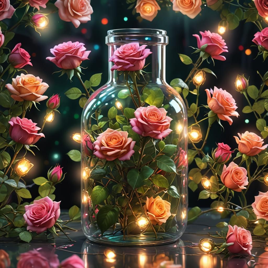 Flowers in a vase  by @undefined