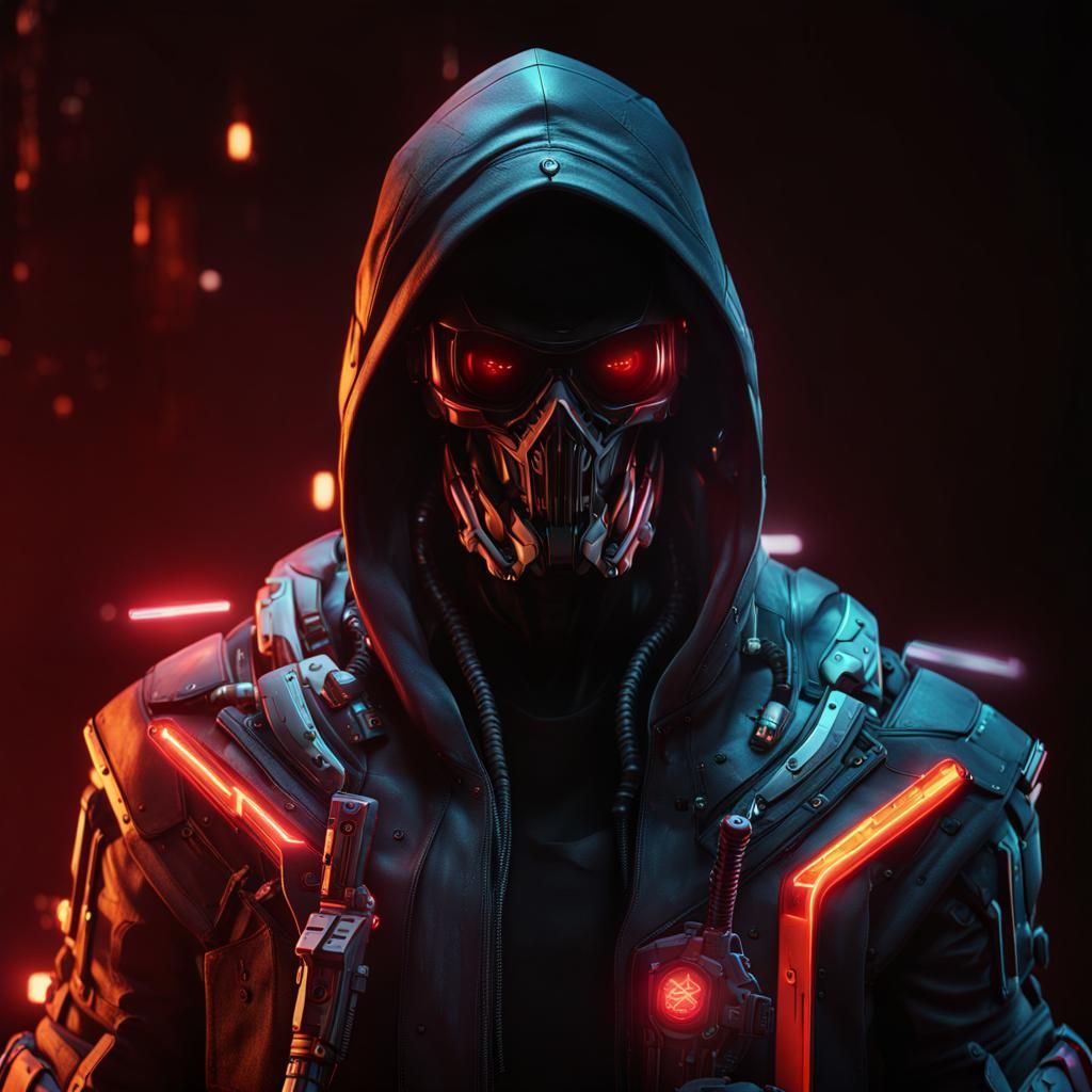 Cyber reaper cyberpunk 2077 cool looking