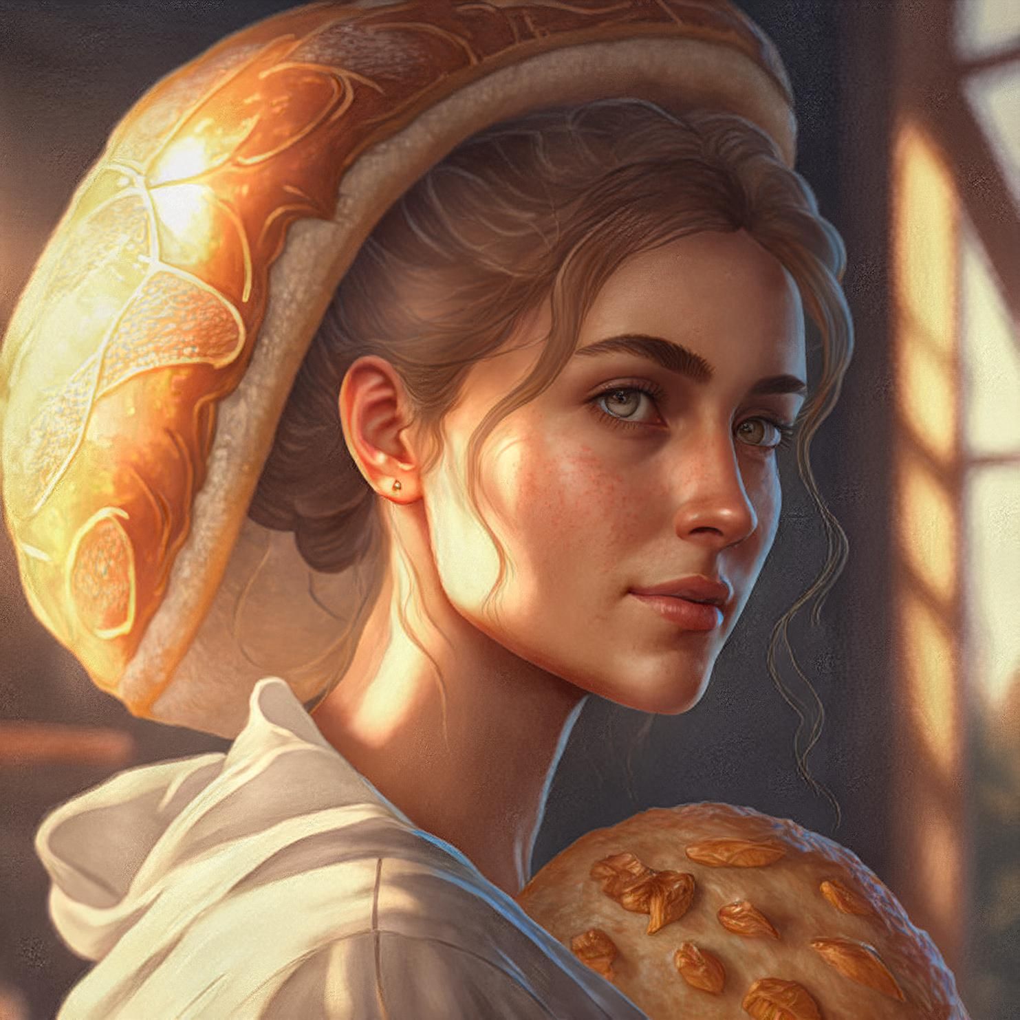 Midjourney: I hate it when I wake up with breadhead