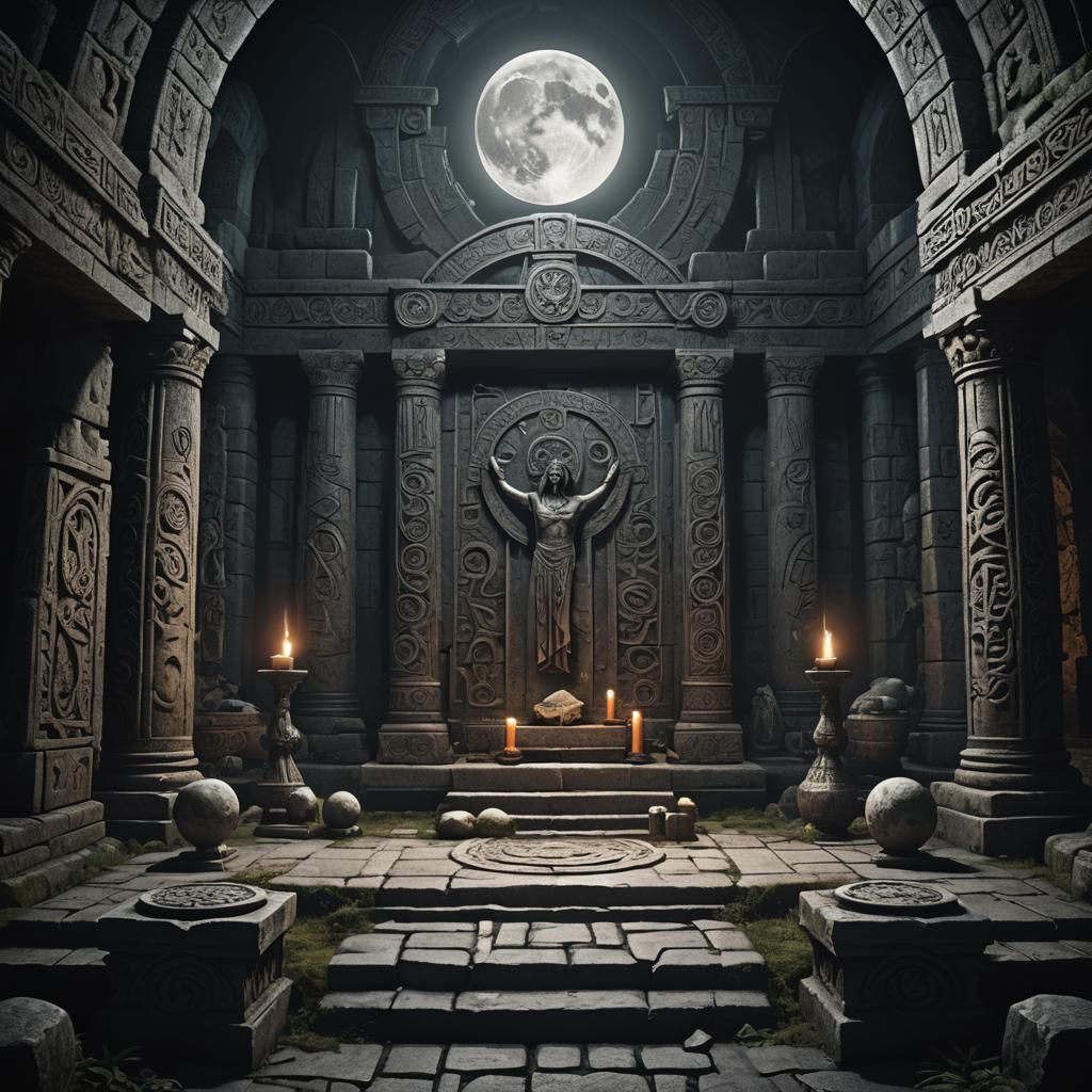 An ancient celt pagan altar.