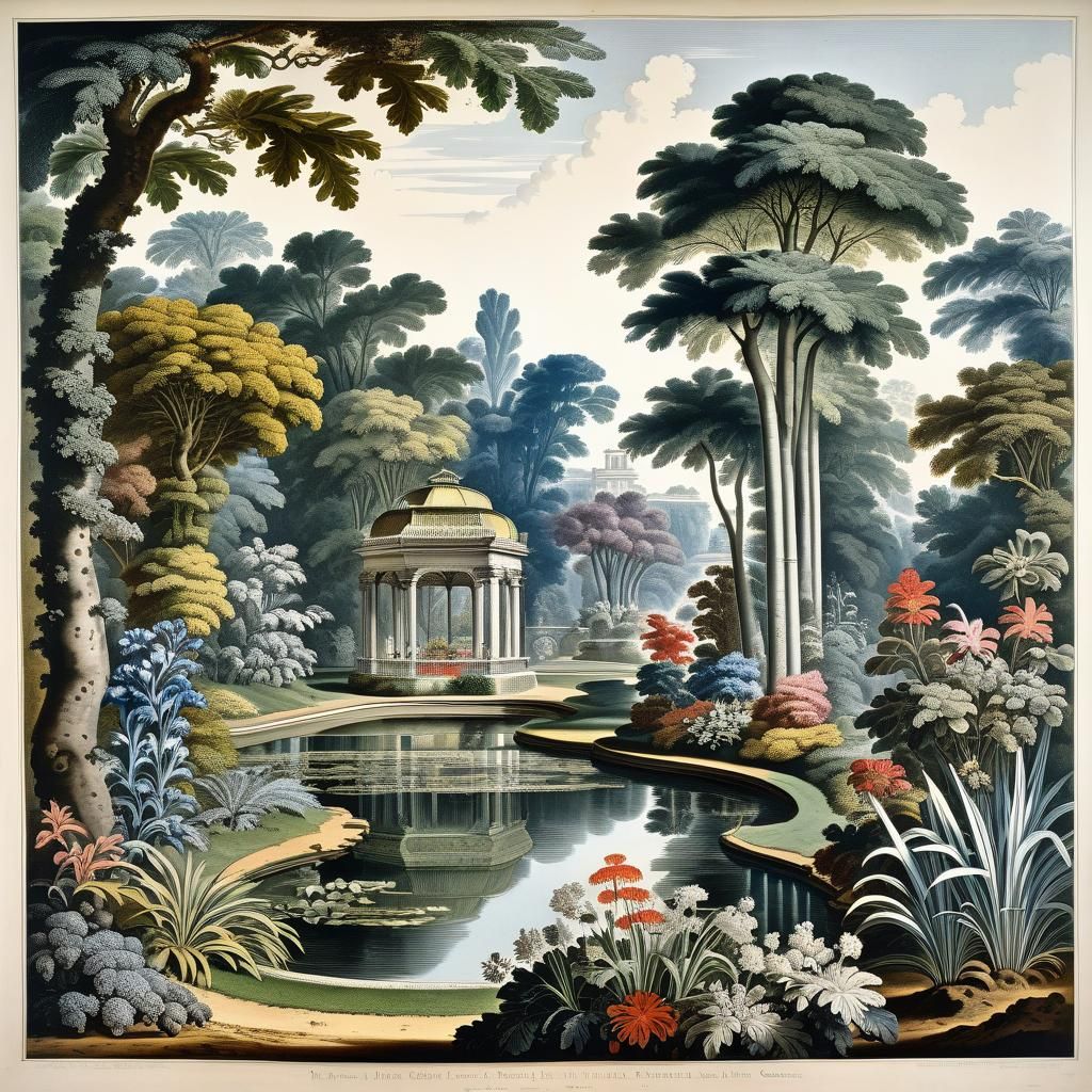 A very detailed highly intricate fine colored ink drawing of a large lightly colorful botanical ...  by @Fredericco