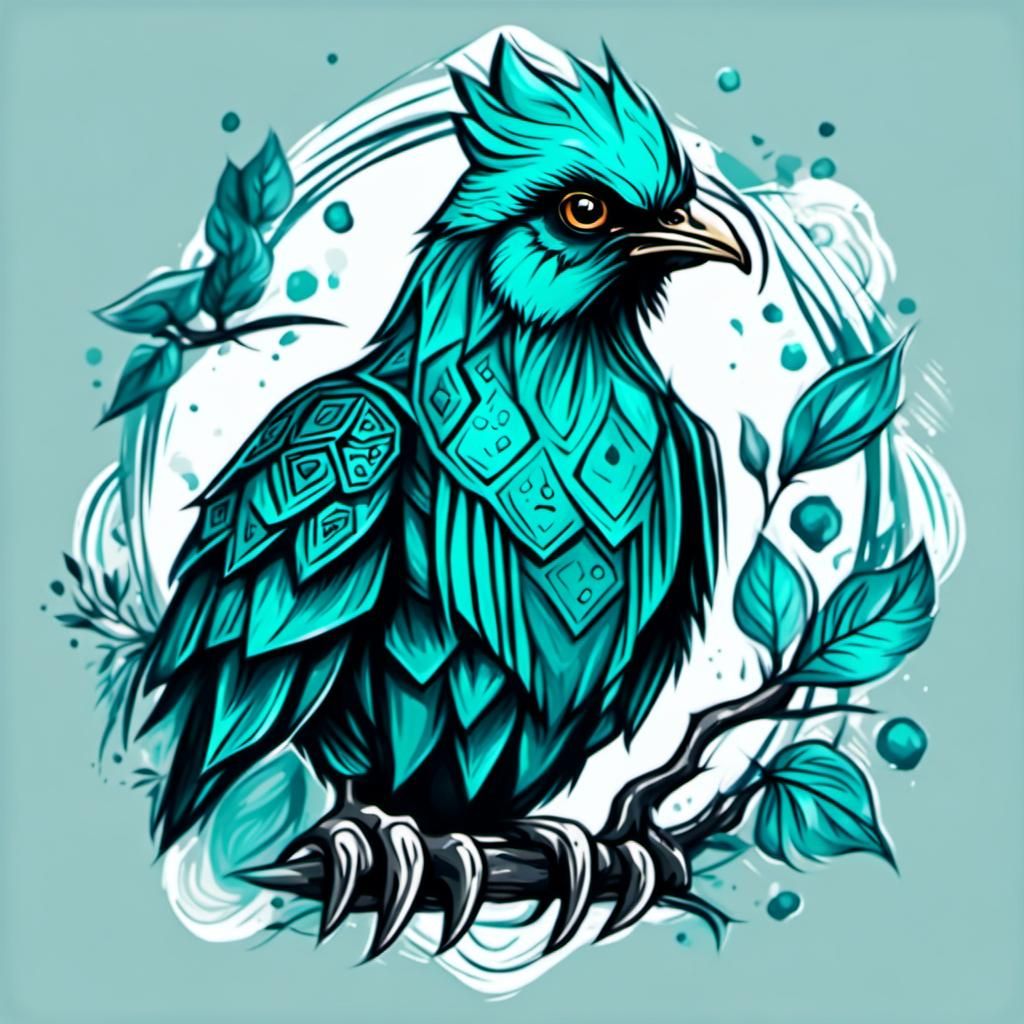 Hexed Fowl of Ebon - AI Generated Artwork - NightCafe Creator