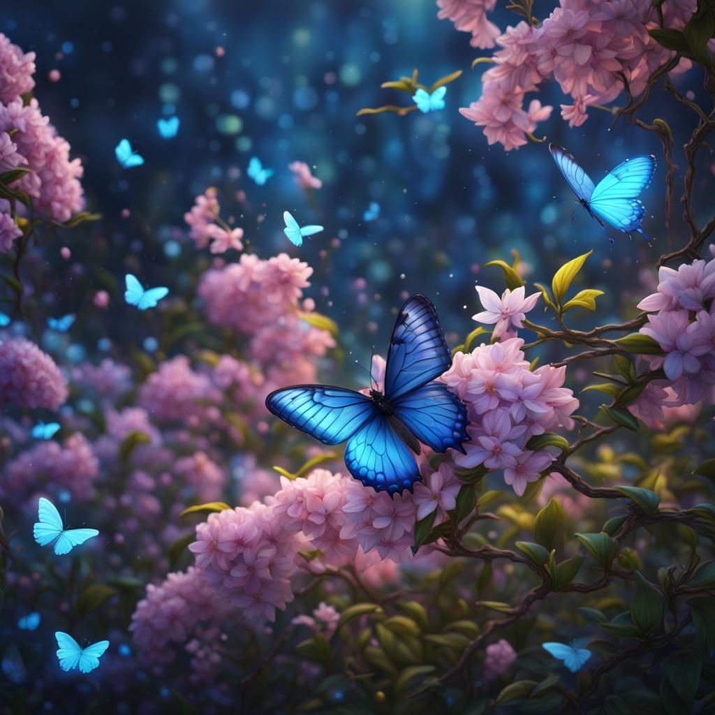 Neon butterfly   by @TornaDo