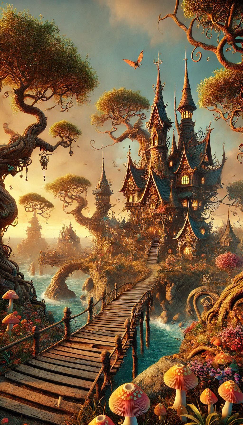 Across the bridge, across the river...