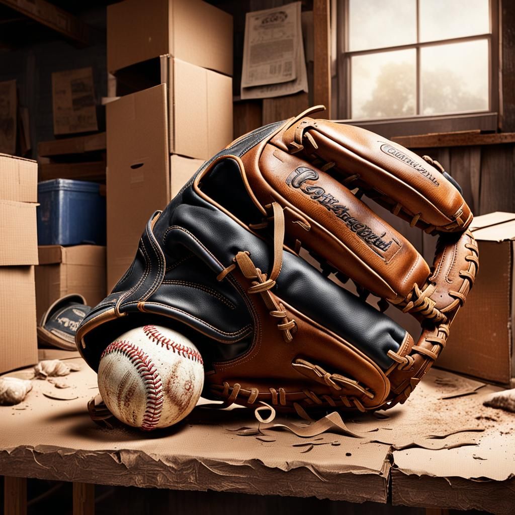 An old baseball glove