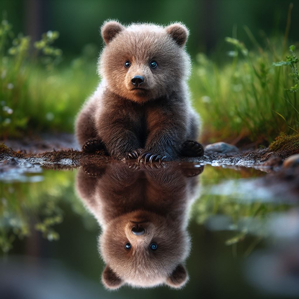 Baby Bear Reflection