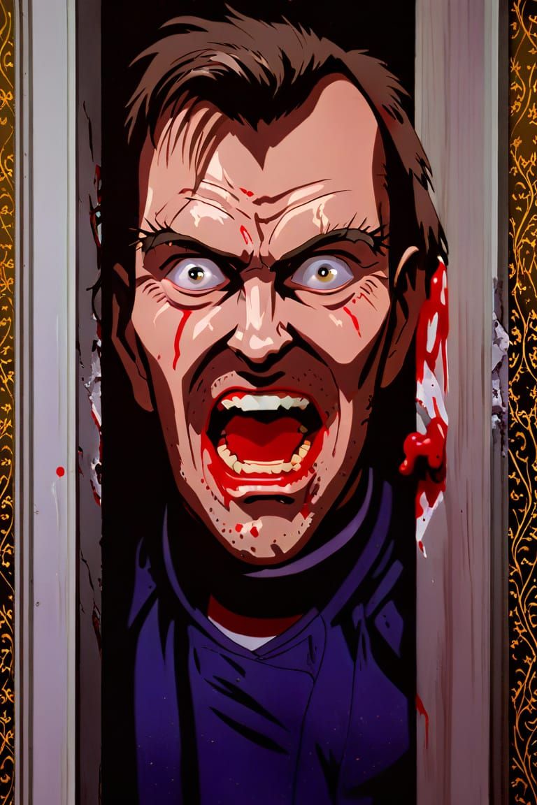 Jack Torrance (Horror Icons in '90s Anime Style)