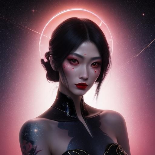 Cyberpunk Geisha - AI Generated Artwork - NightCafe Creator