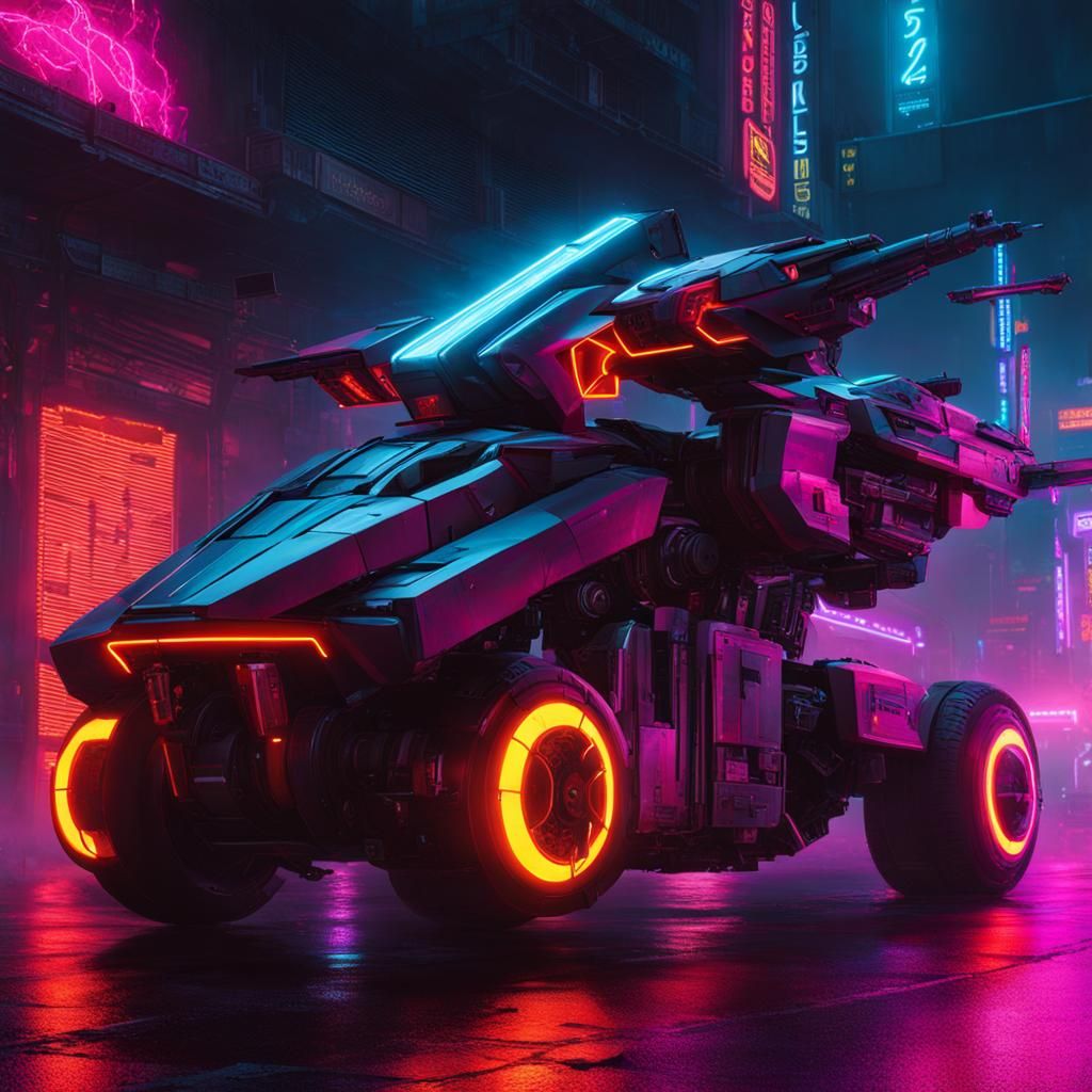 Car Thunder with plasma.