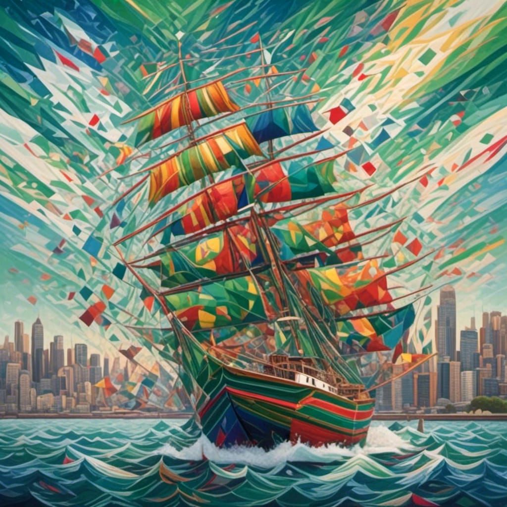 <lora:Peppermint Snow:1.0> just a boat