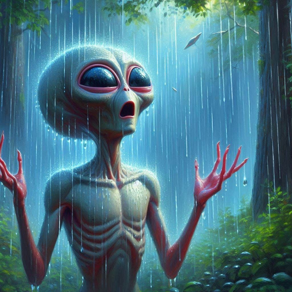 Alien Experiences Rain, a series