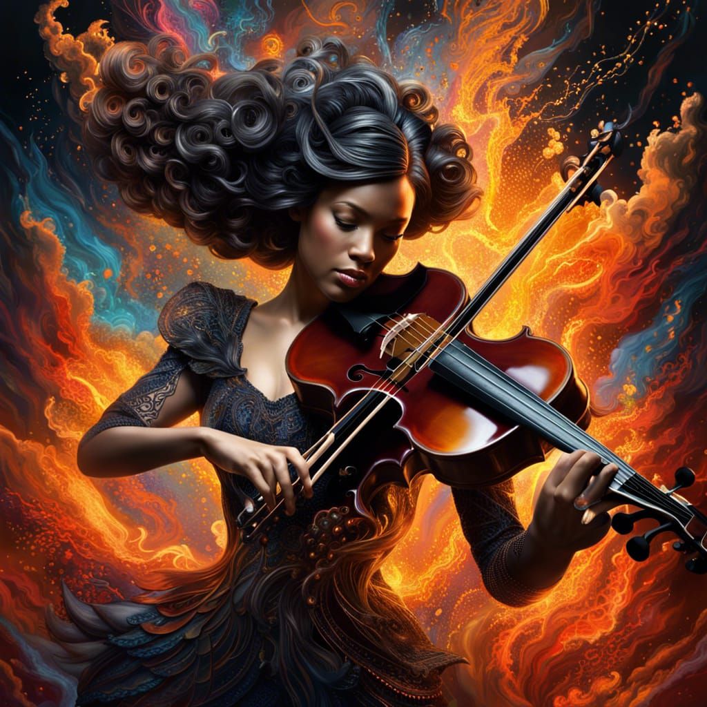 The violist  by @Ra Oy