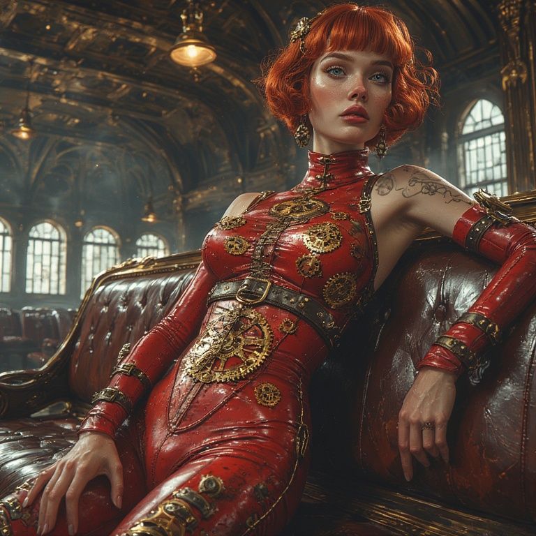 Lounging in a church