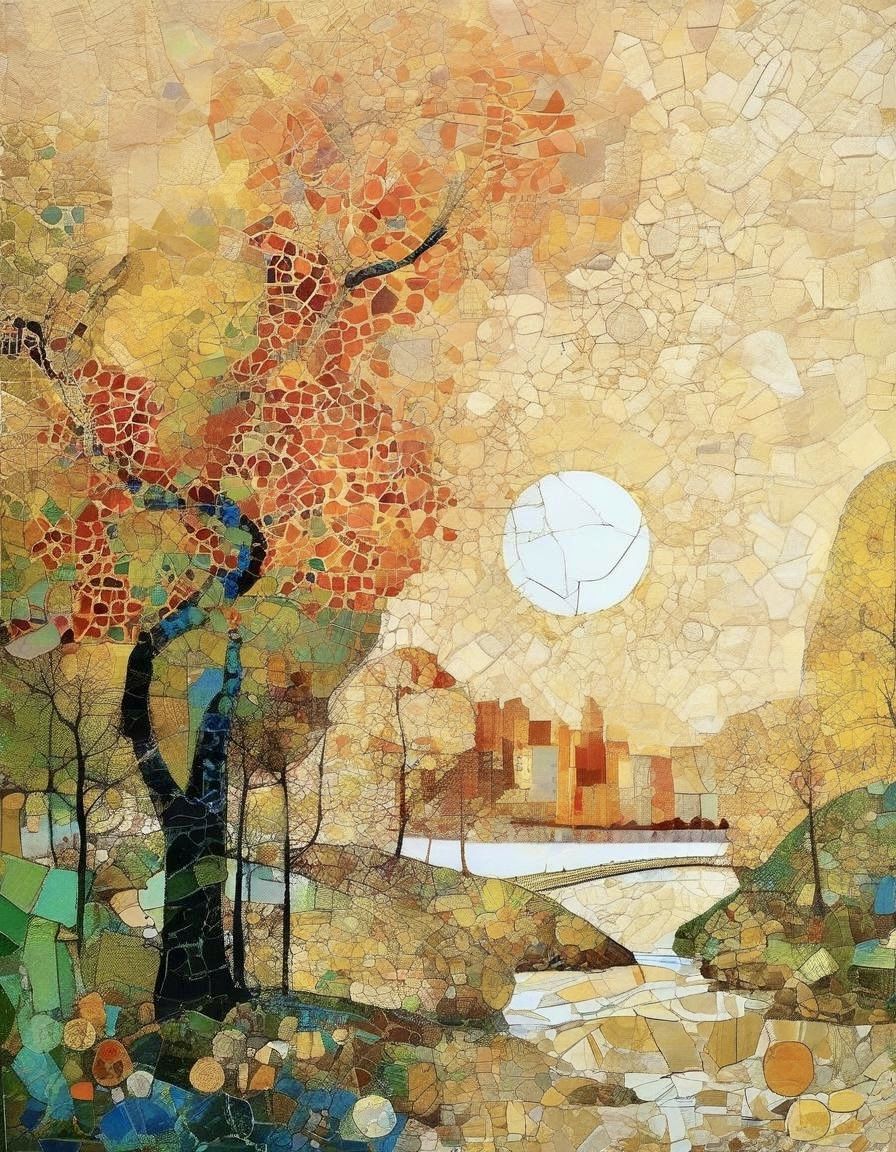 View of the city from the park