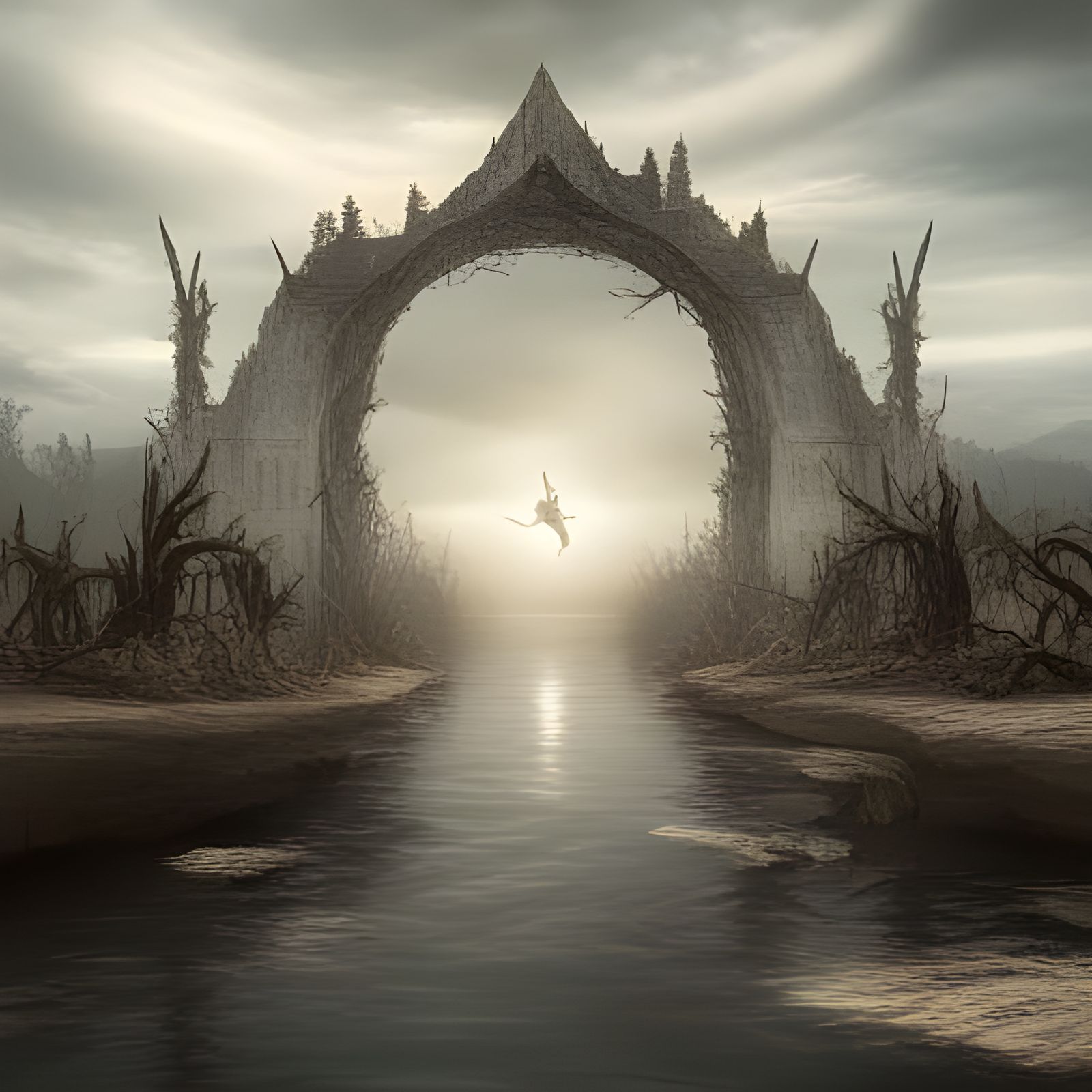 The ghosts roam the lands in which the may never leave.