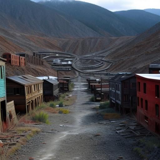 Abandoned mining town