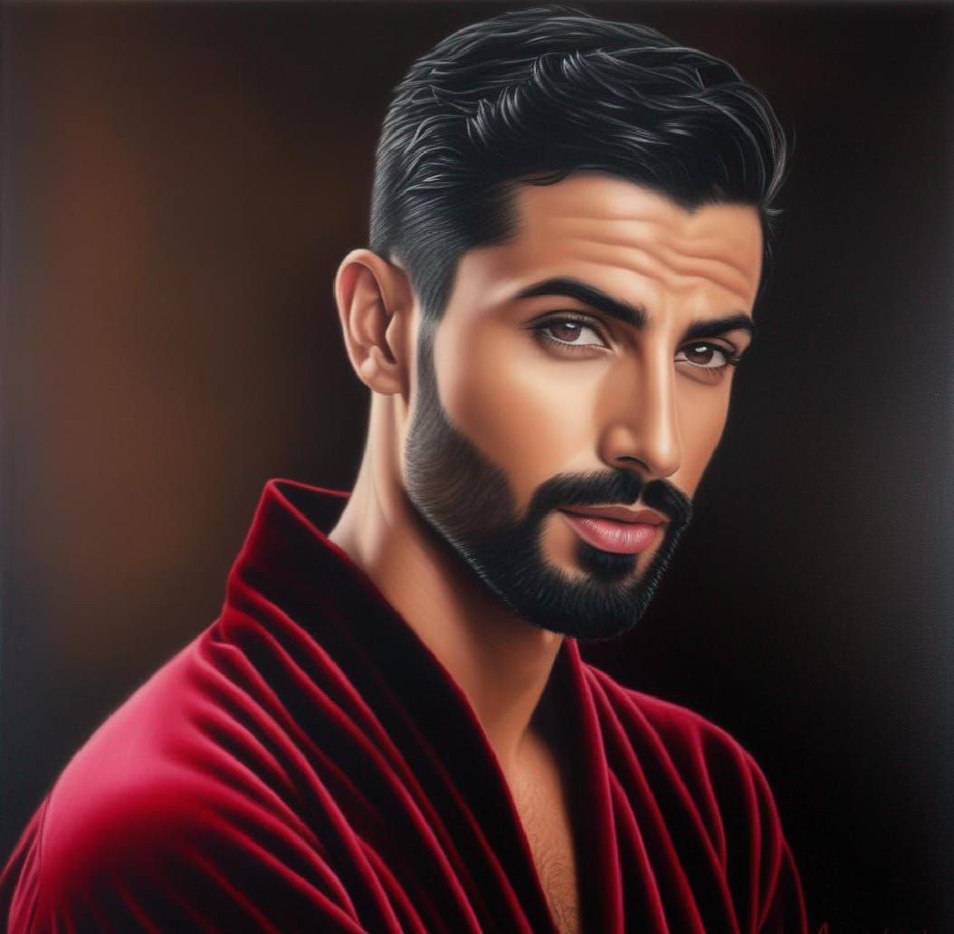 Handsome man  with beard