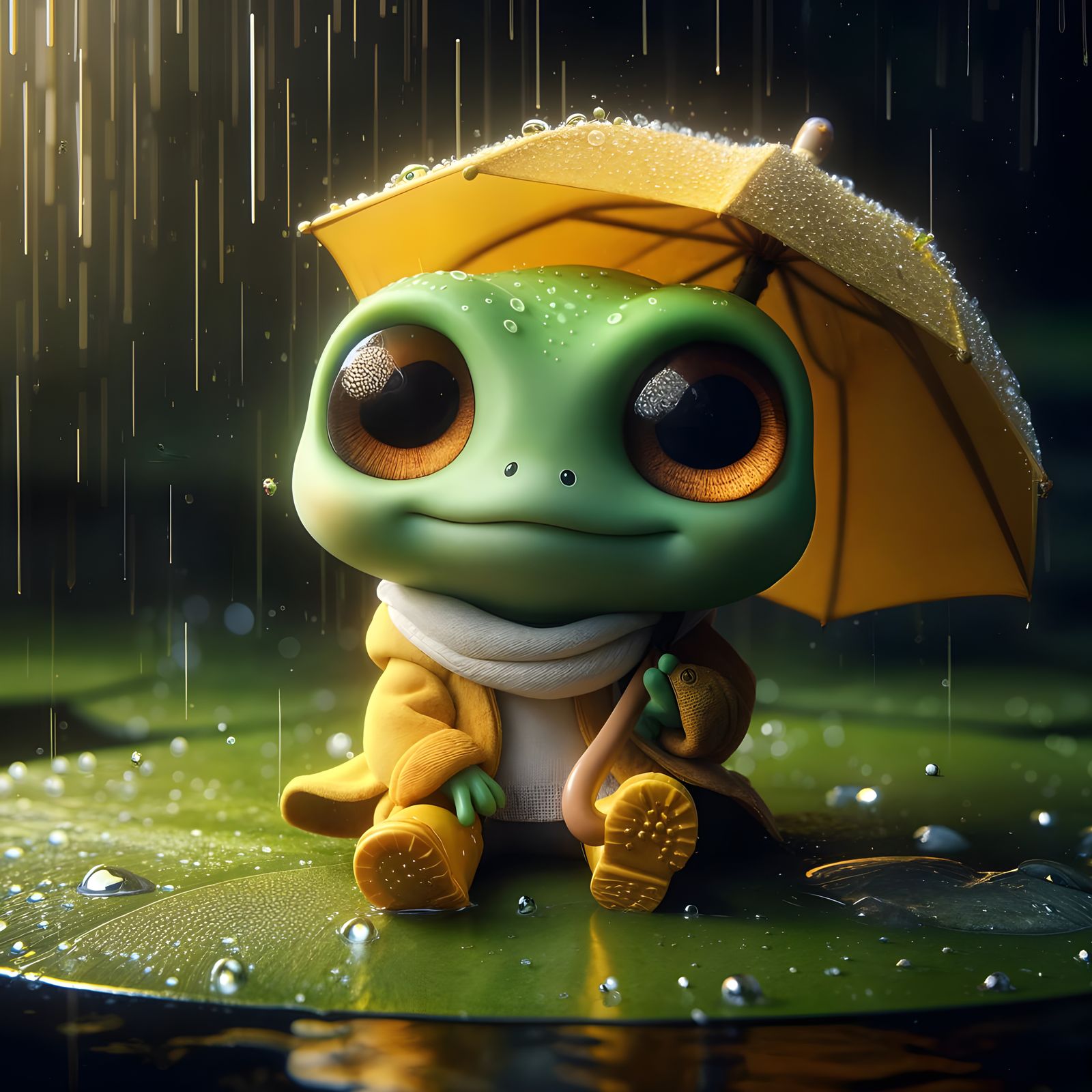 comfy in the rain ☺️