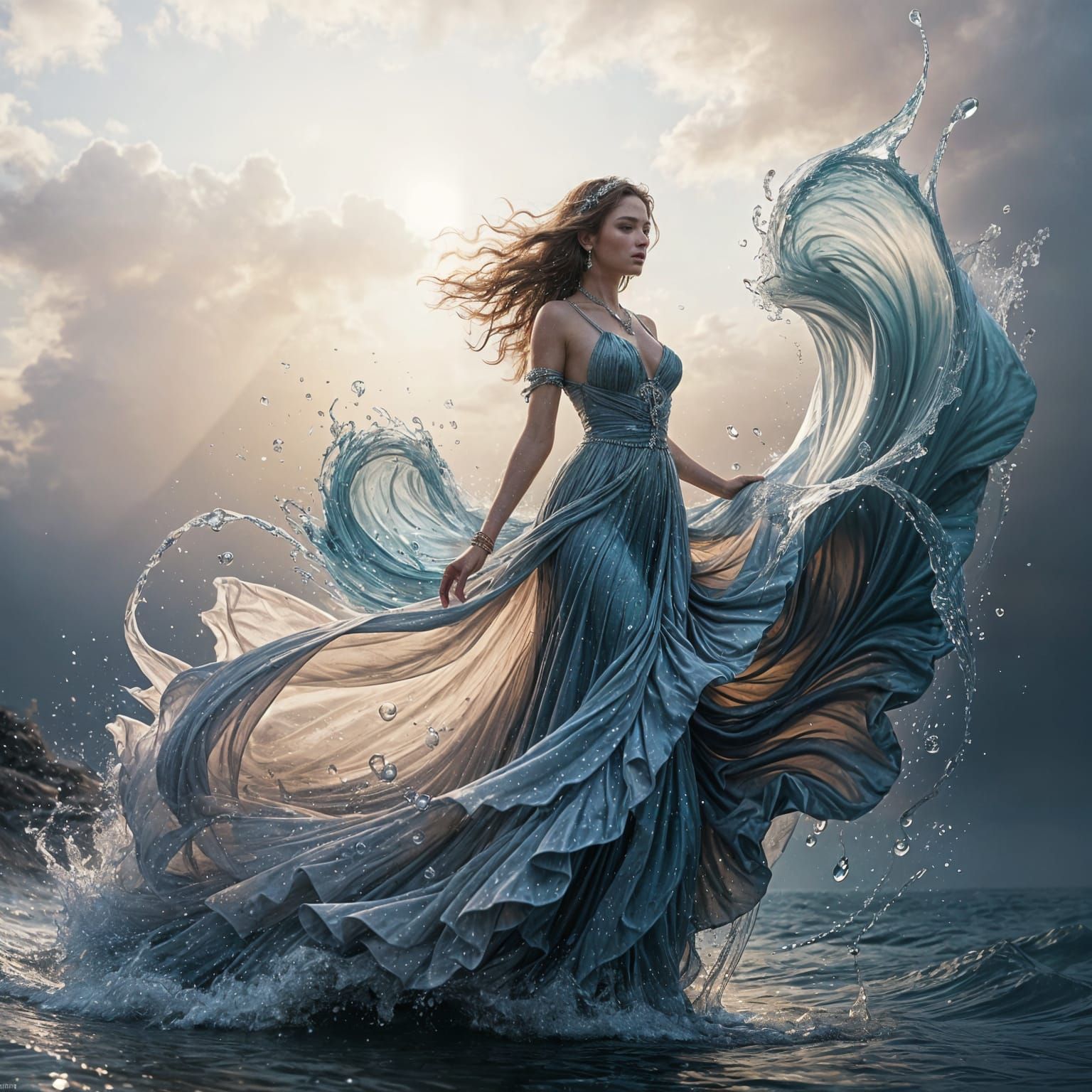 Water Goddess  by @Hek