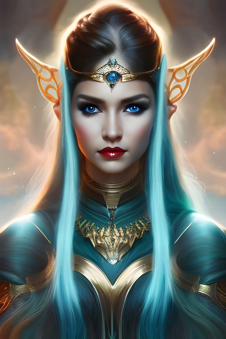 Blue Princess - AI Generated Artwork - NightCafe Creator