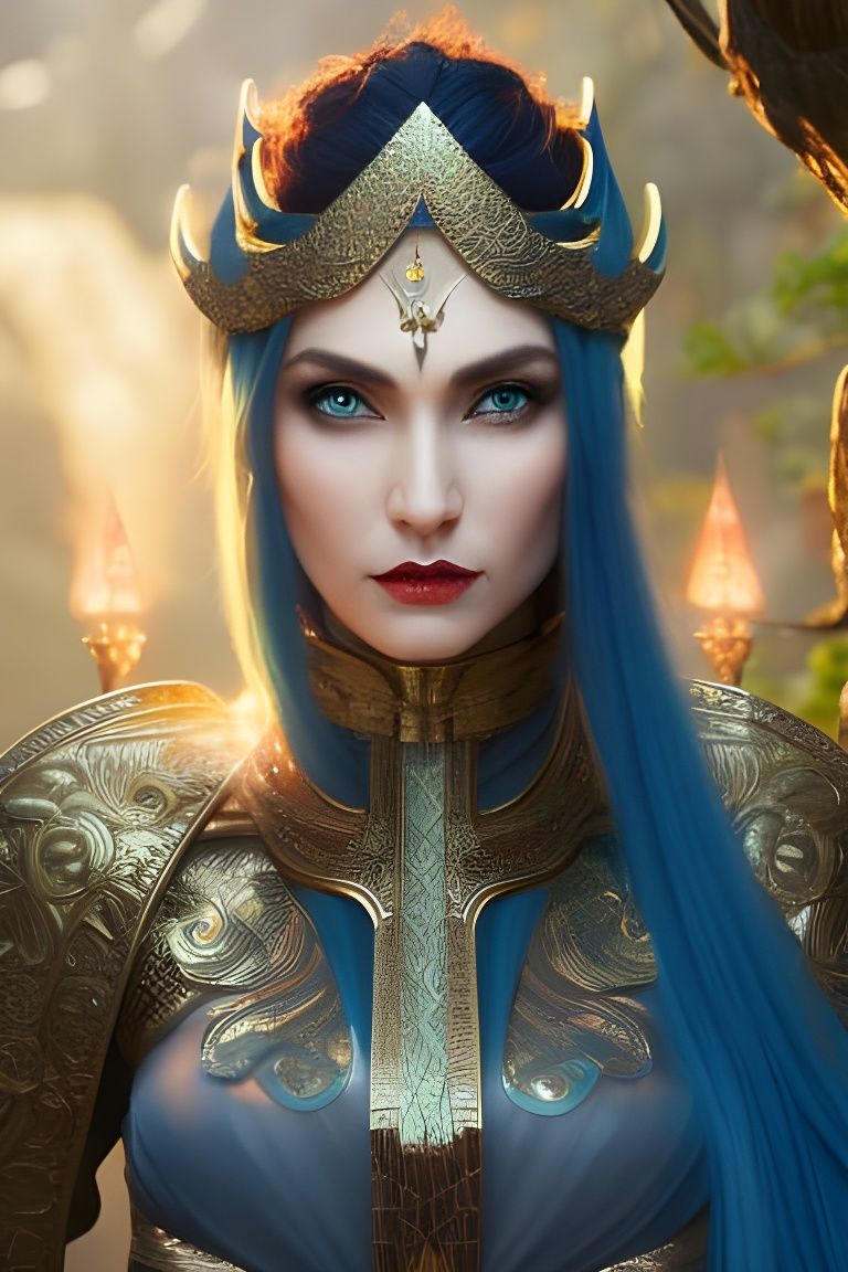 Blue Queen - AI Generated Artwork - NightCafe Creator