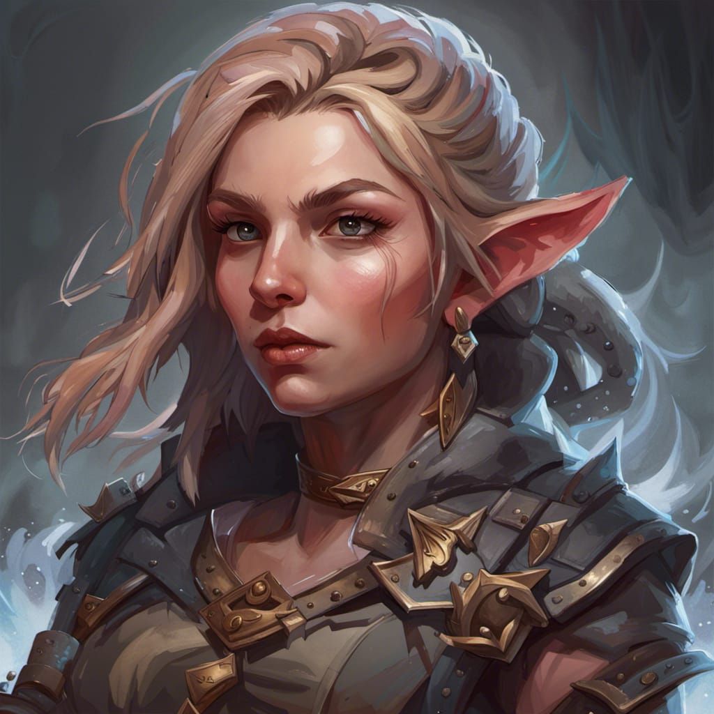 Elisha is a female gnome barbarian from the underdark - AI Generated ...