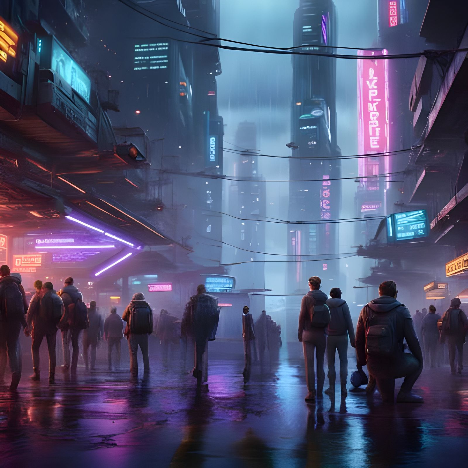 Cyberpunk nightlife