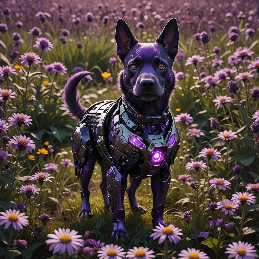 Cyborg dog  by @HecateWayne